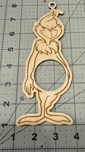 Wood Craft Ornament Grinch K CUP Holder