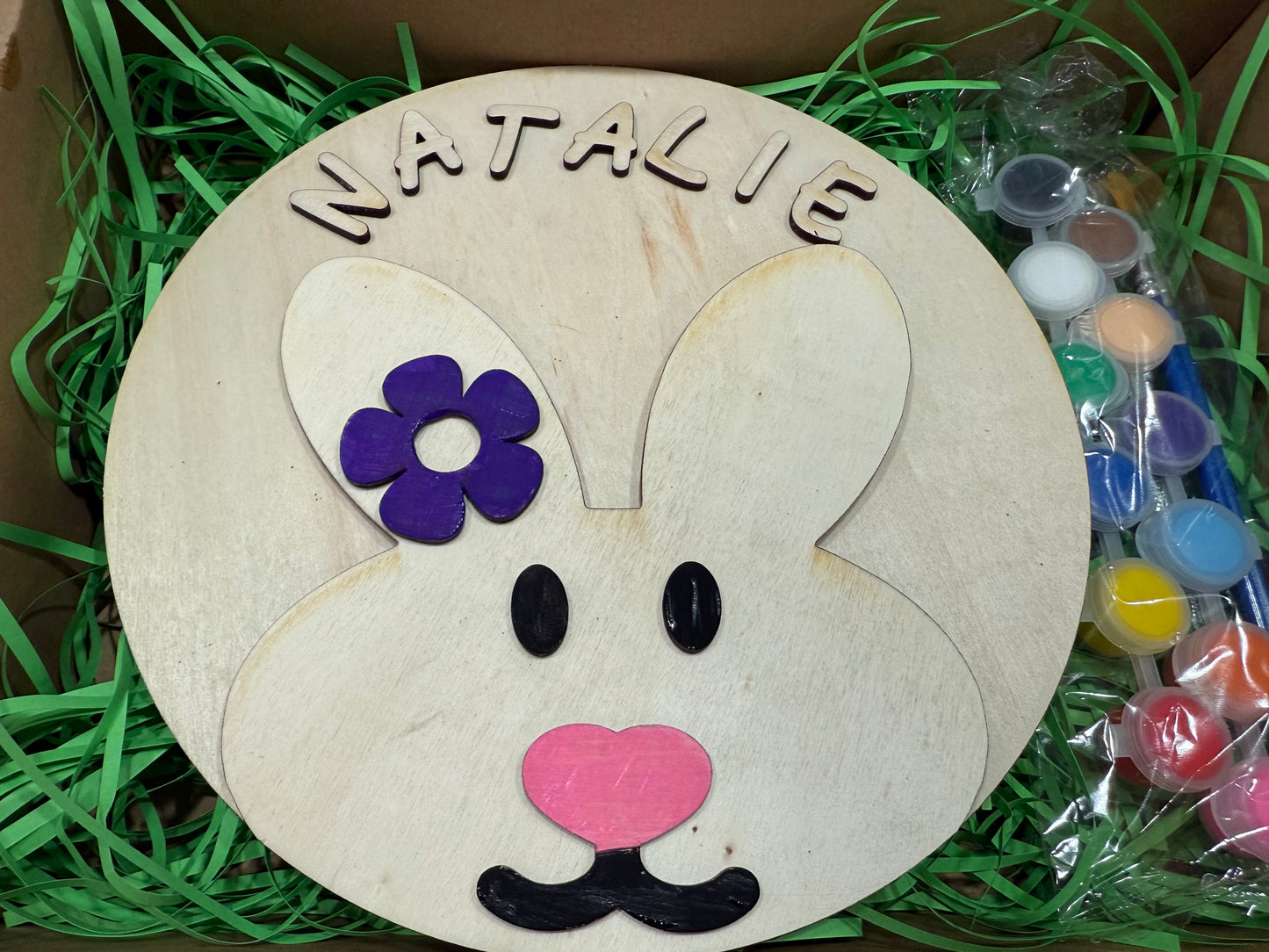 Easter/Spring Bunny Personalized Woodcraft Kit