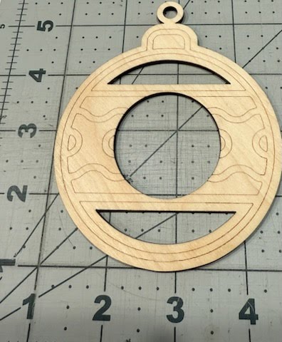 Wood Craft Ornament Christmas Ball K CUP Holder