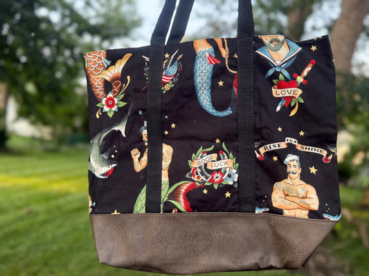 Merman tote bag by Urban Ewe