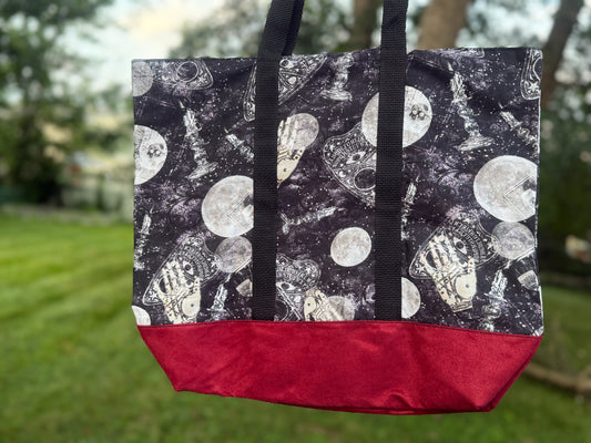 Ouija board tote bag by Urban Ewe