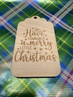 Wood Craft Ornament Merry Christmas Gift Card Holder