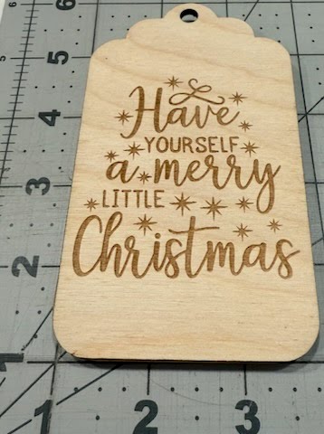 Wood Craft Ornament Merry Christmas Gift Card Holder